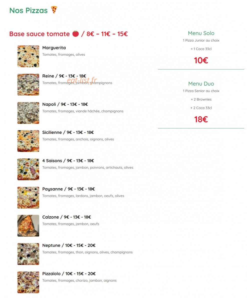 Pizza Phone — carte page 1