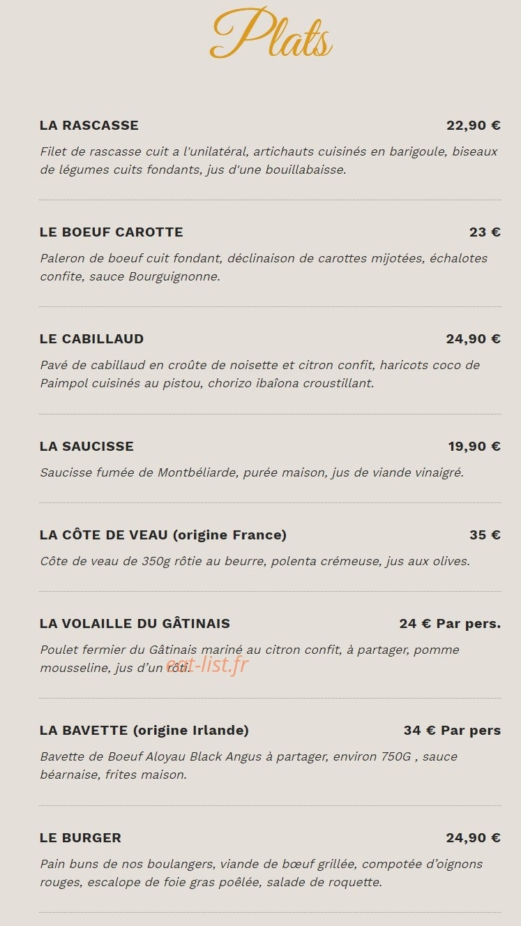 Sapristi — carte page 3