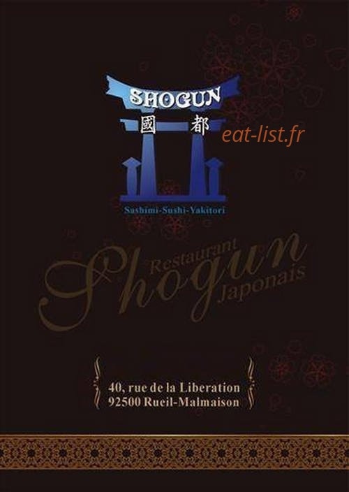 Shogun — carte page 1