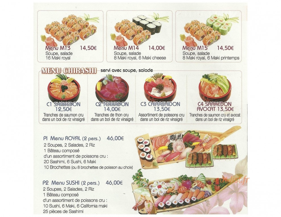 Sushi — carte page 4