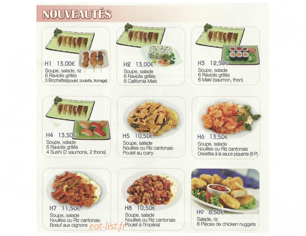 Sushi — carte page 6