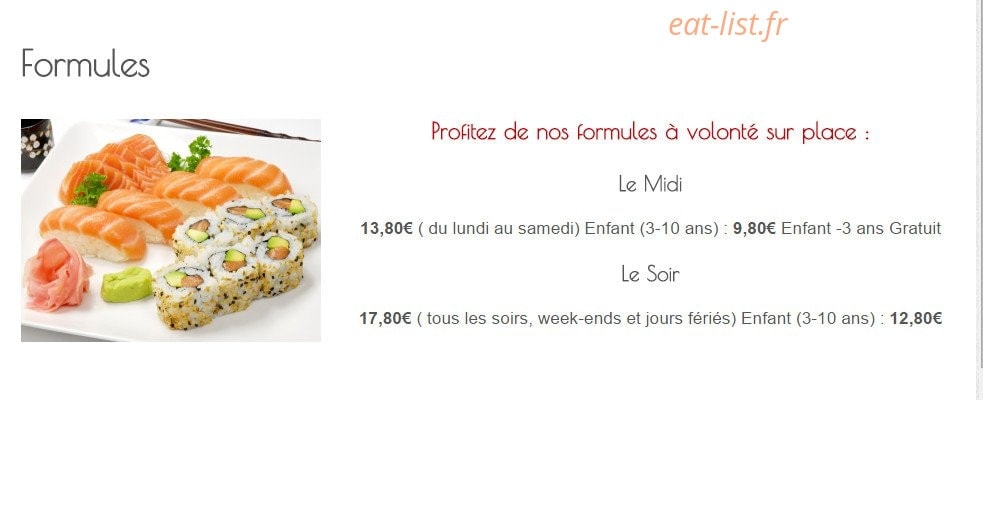 Sushi — carte page 10