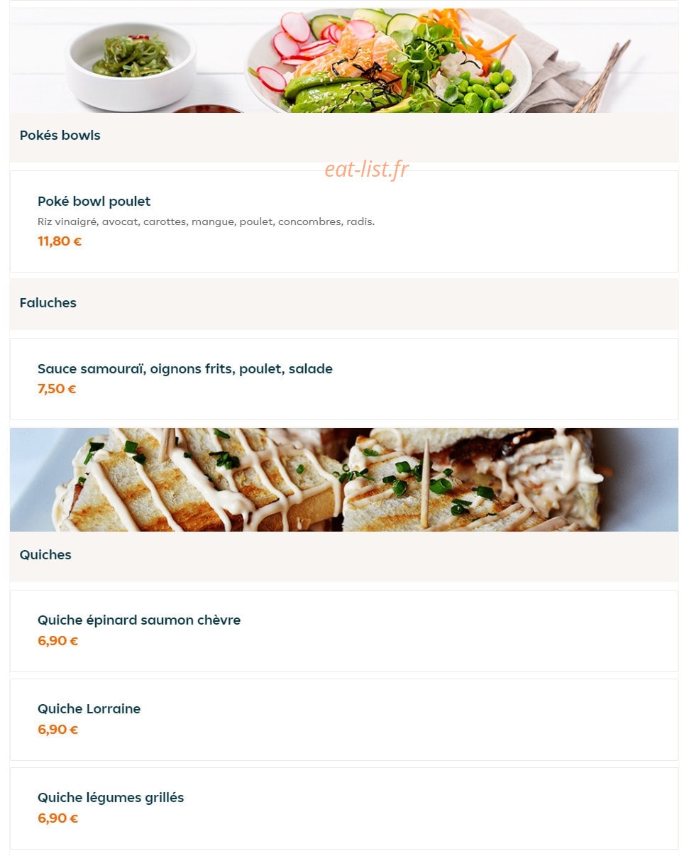 The Lunch — carte page 3
