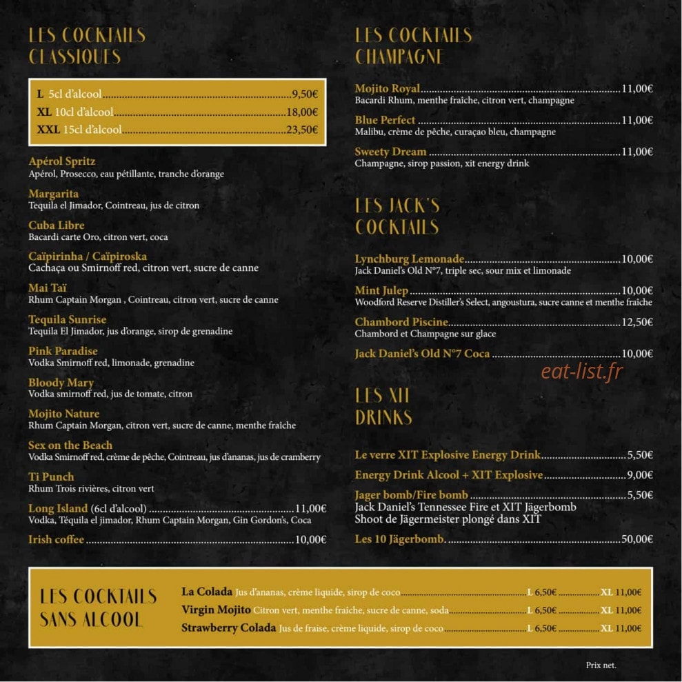 Train Pub — carte page 2