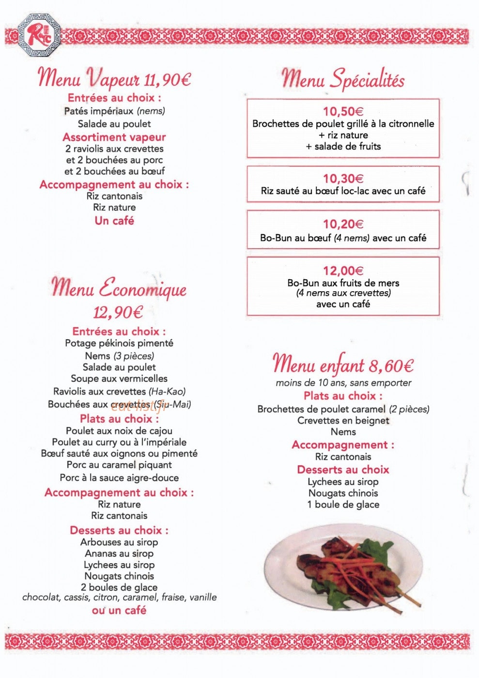 Village Tao Tao — carte page 13