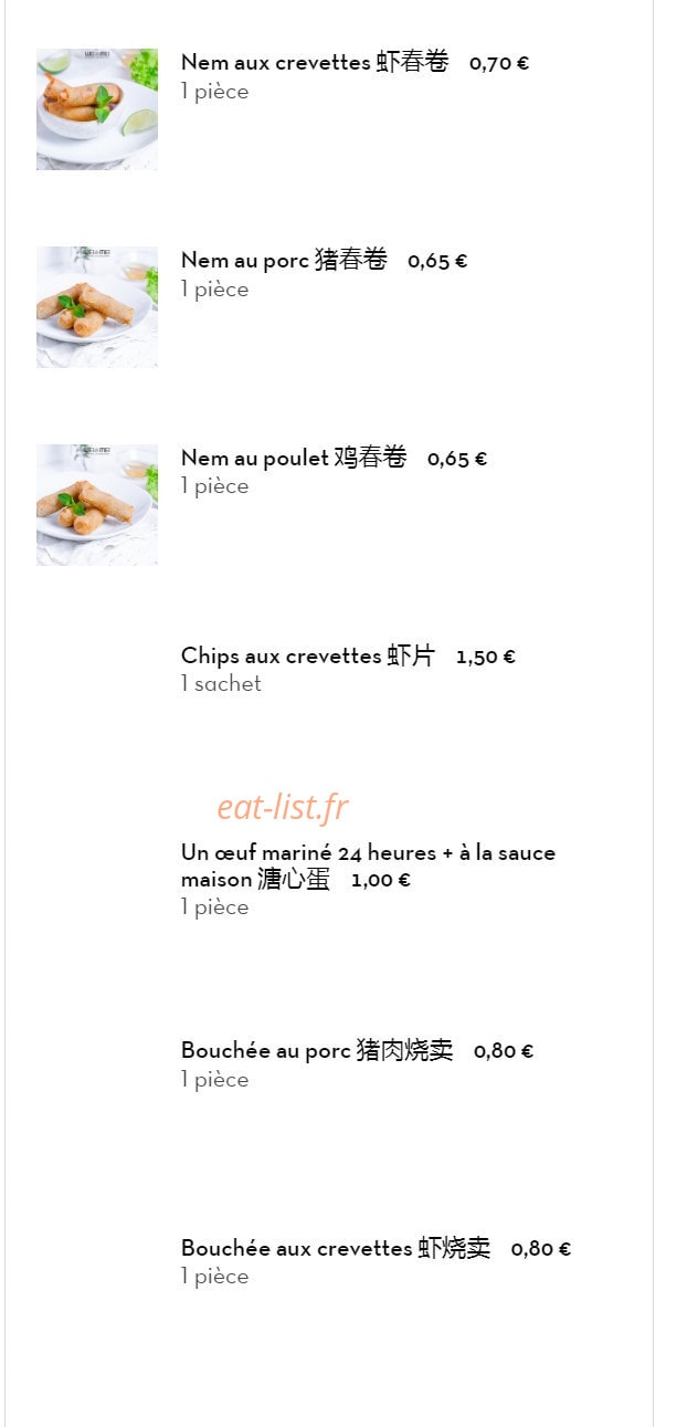 Wei Mei — carte page 6
