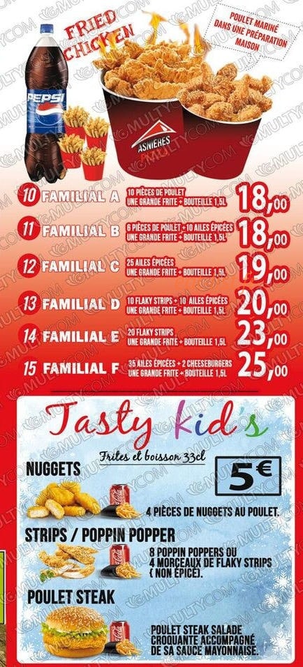 Asnières pizza — carte page 5