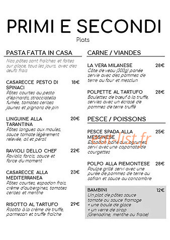 Baciami — carte page 3