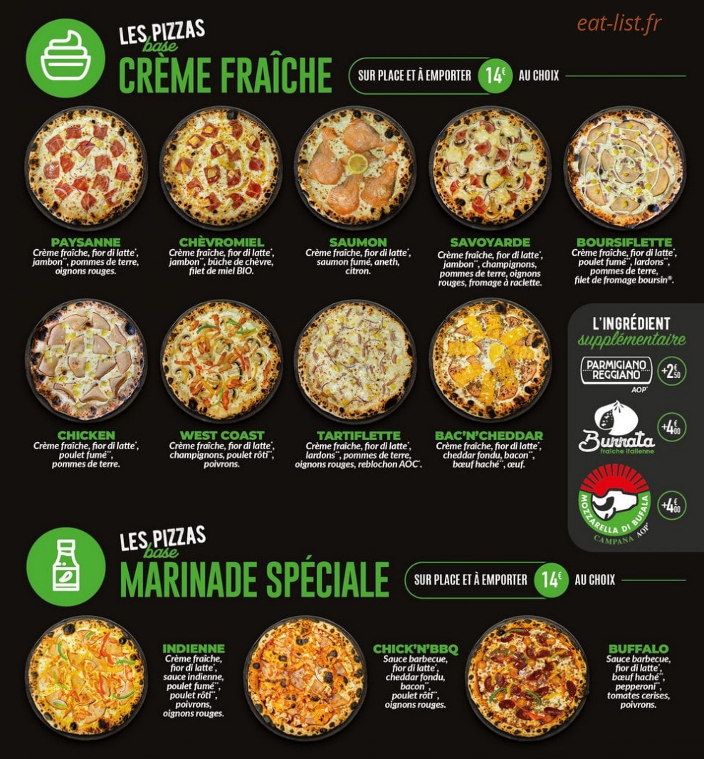 C Pizza — carte page 4