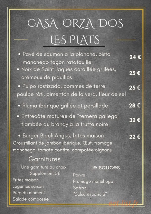 Casa Orza Dos — carte page 2