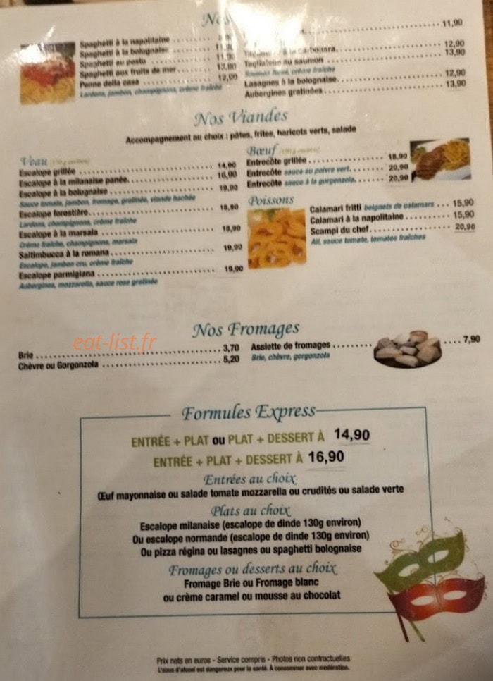 Casa Venisia — carte page 1