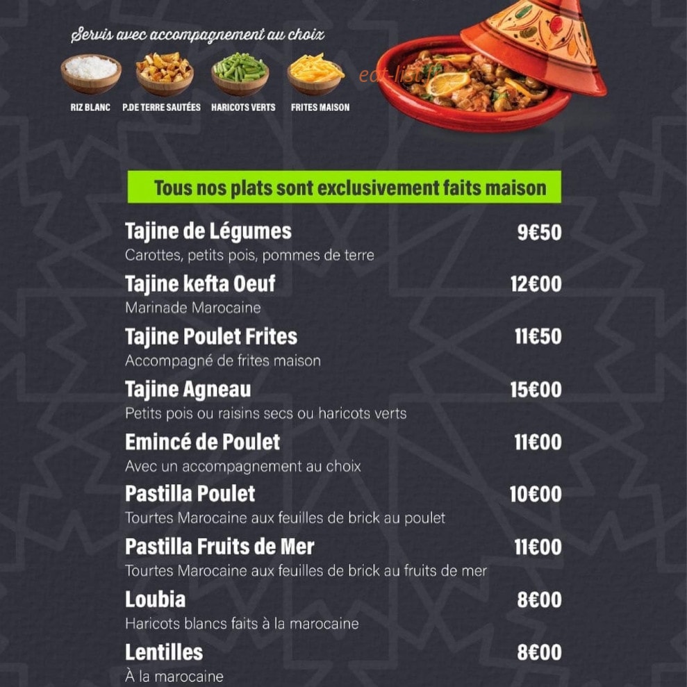 Chez Pistache — carte page 4