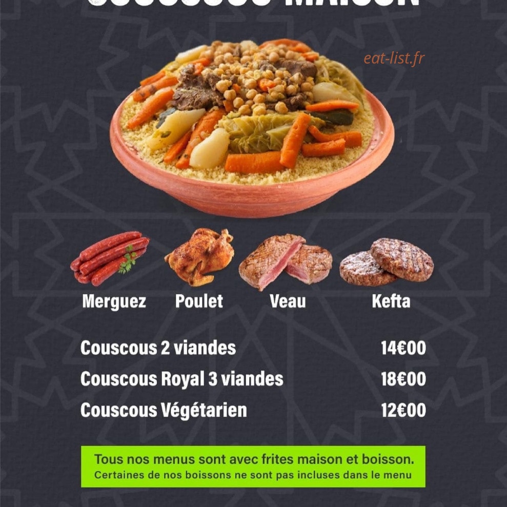Chez Pistache — carte page 2