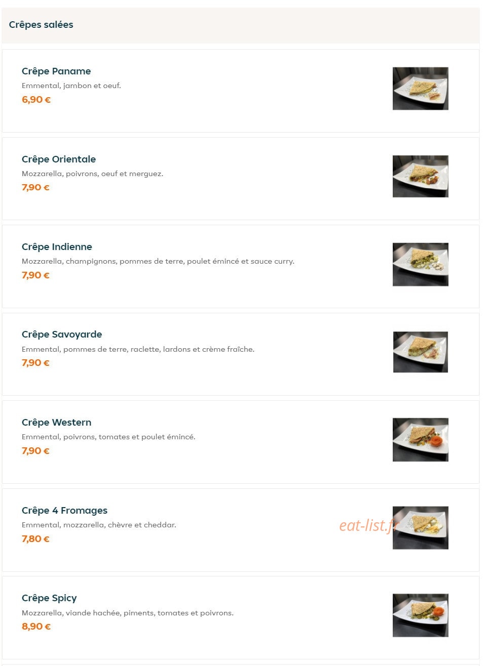Crep'Way — carte page 1