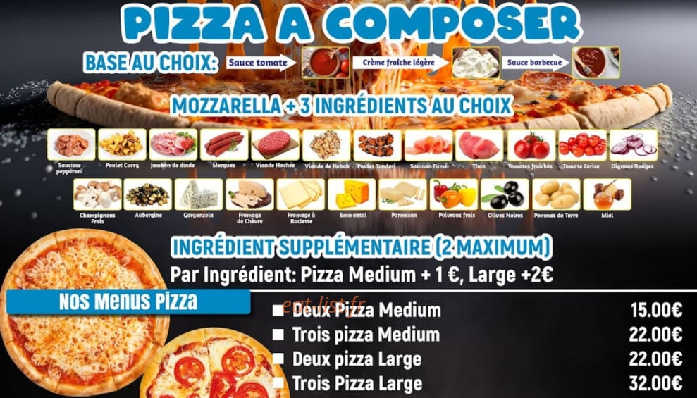 Food Corner — carte page 1