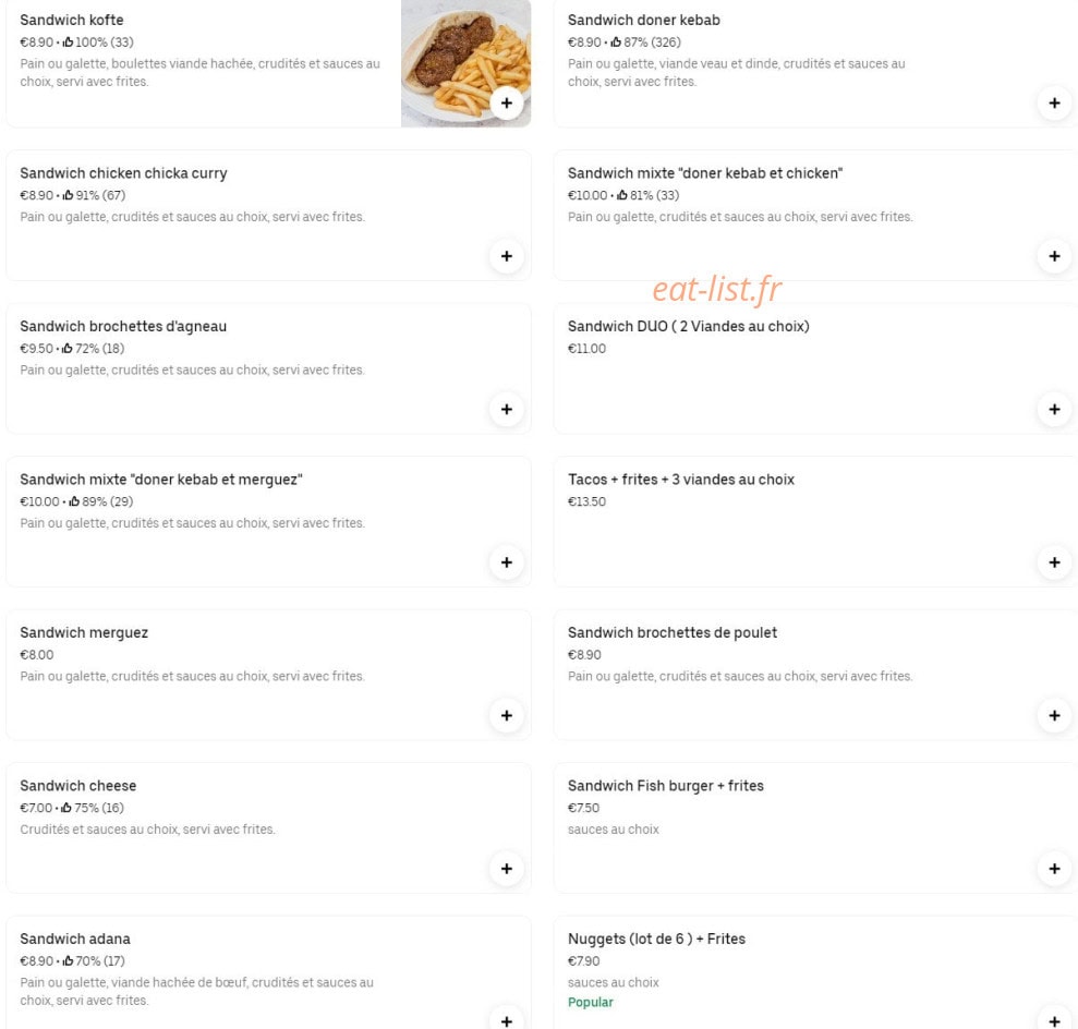 Grill Ephese — carte page 1