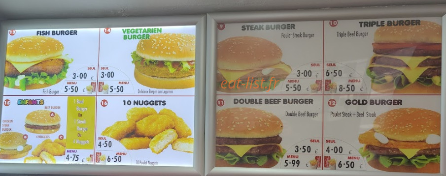 Hallal Fried Chicken — carte page 2