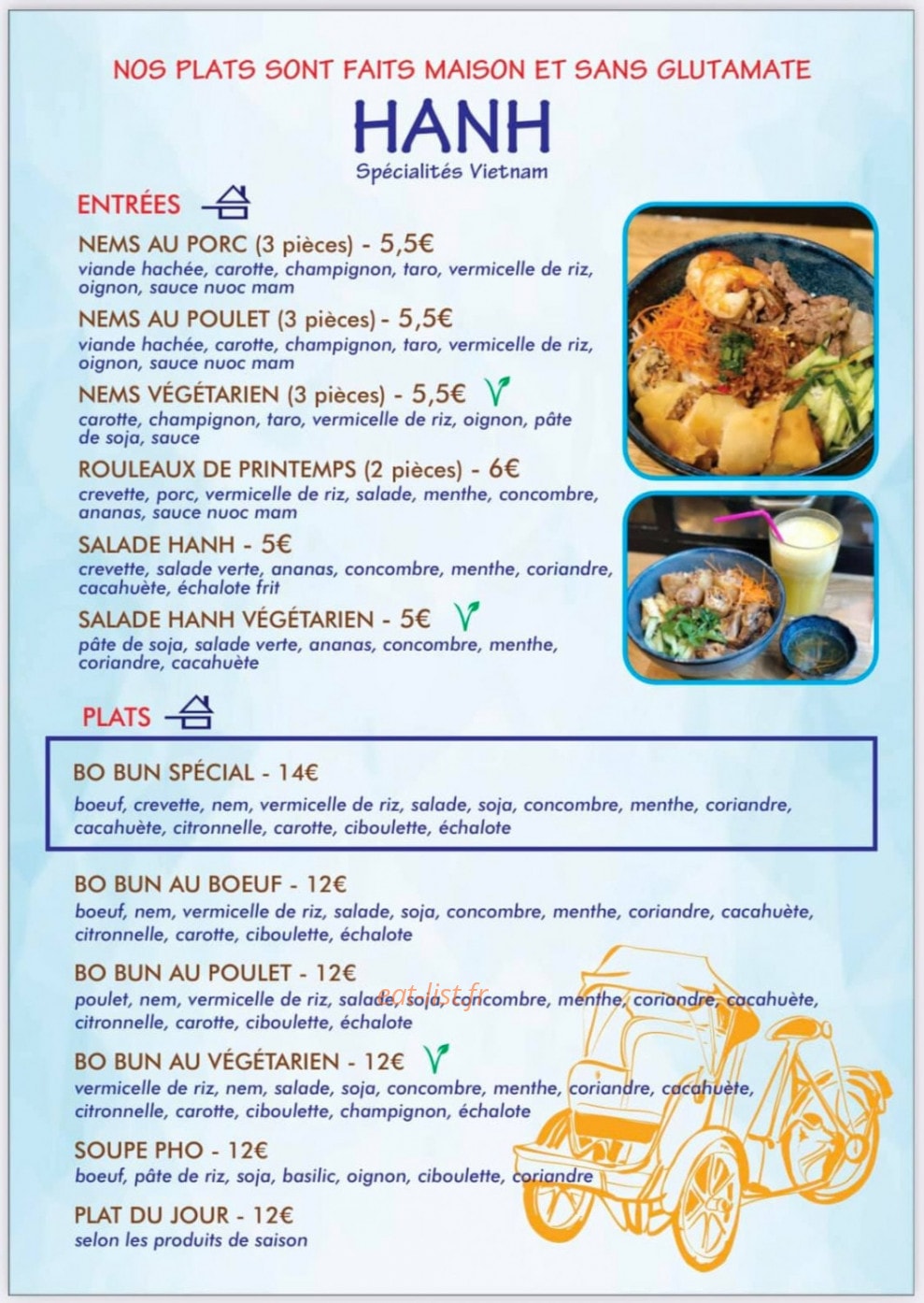 Hanh — carte page 1