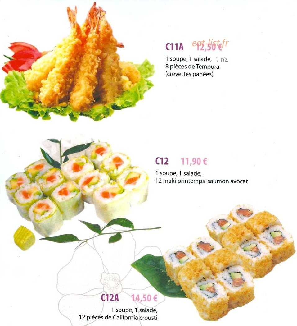 Menu Hokiko - Les menus page 6