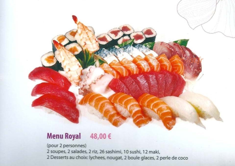 Menu Hokiko - Le menu royal