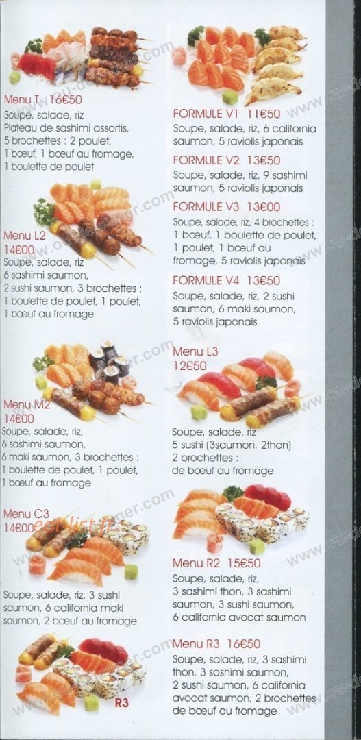 Carte et menu de Hokkaido II à Asnieres sur Seine — page 6