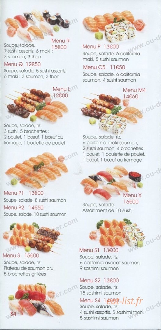 Carte et menu de Hokkaido II à Asnieres sur Seine — page 2