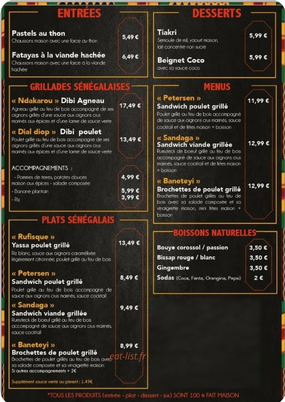La Dibiterie — carte page 1