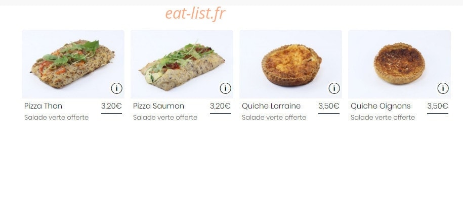 Carte et menu de Le Fournil Du Grand Paris à Asnieres sur Seine — Salé