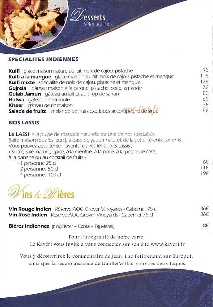 Le Kavéri — carte page 5