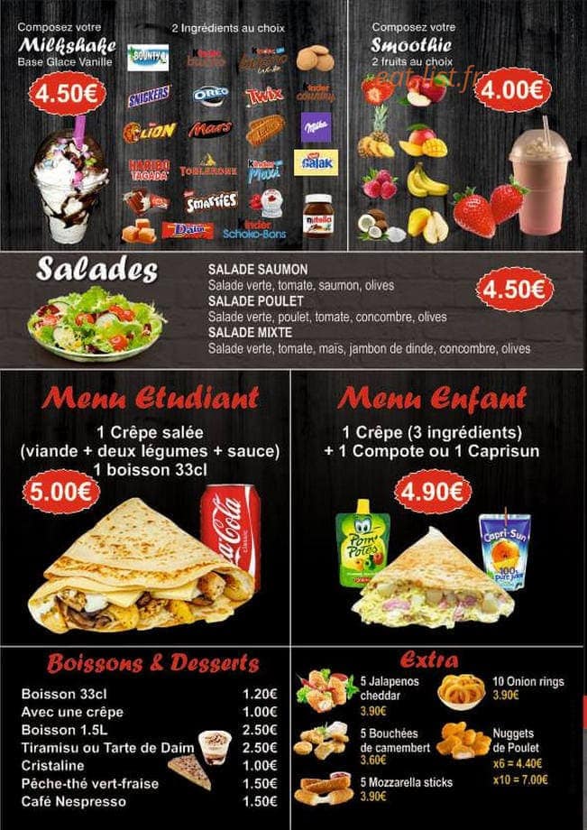 My Crêpe — carte page 2