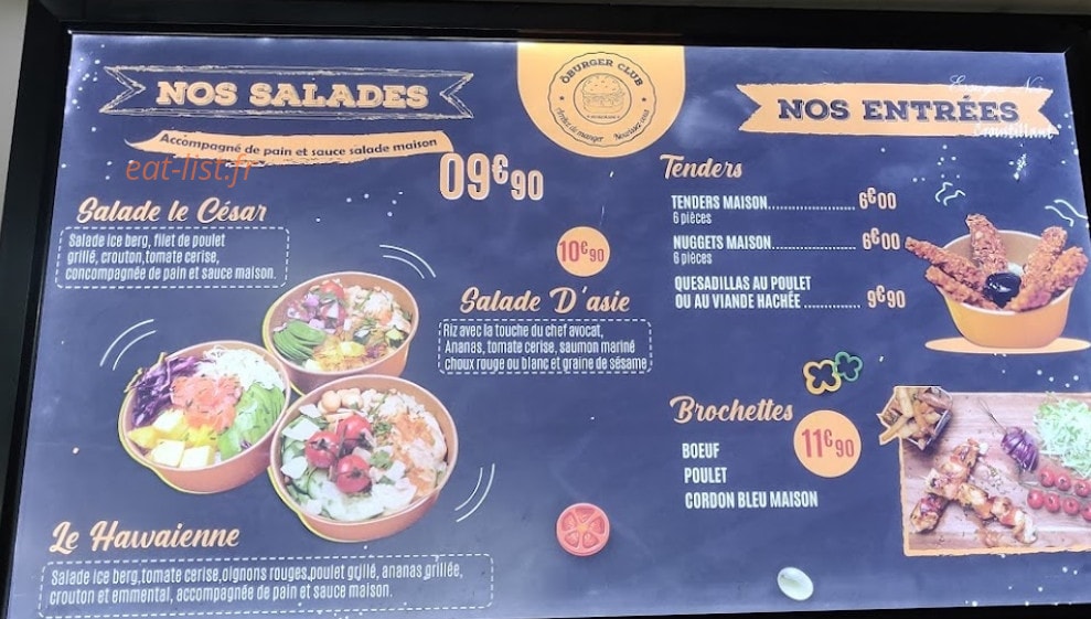 O burger pané — carte page 1