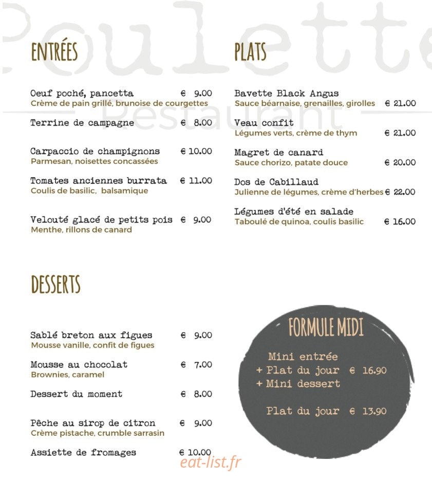 Poulette — carte page 1