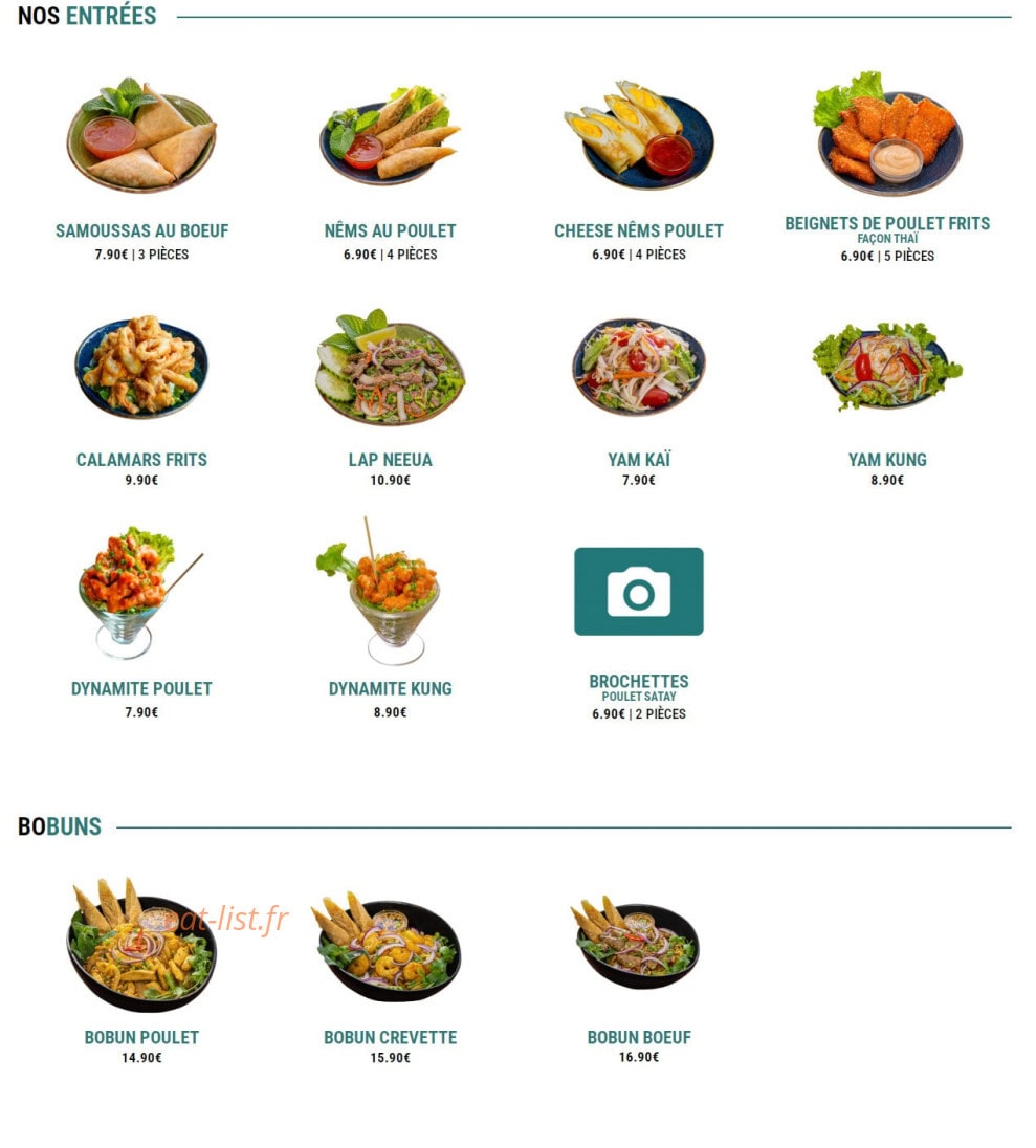 Asian Touch — carte page 2