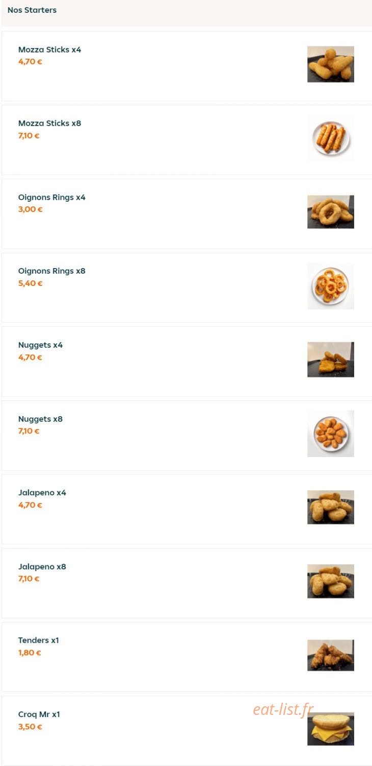 BB burger — carte page 7