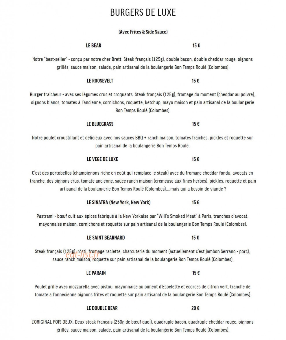Bear Cave — carte page 2