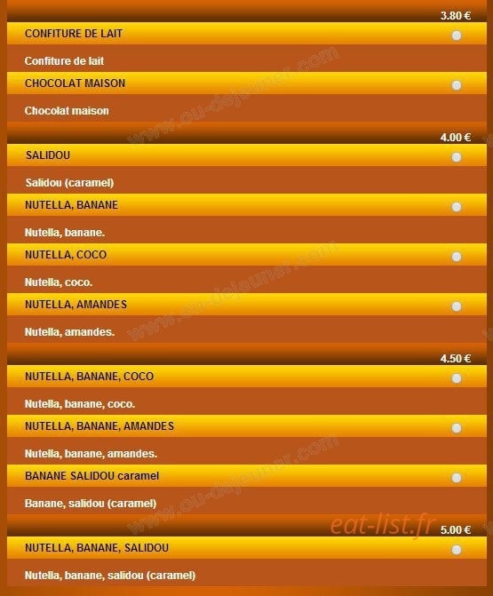 Best Crepe — carte page 7