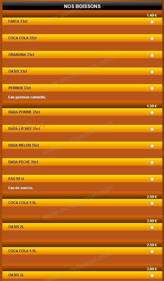 Best Crepe — carte page 10