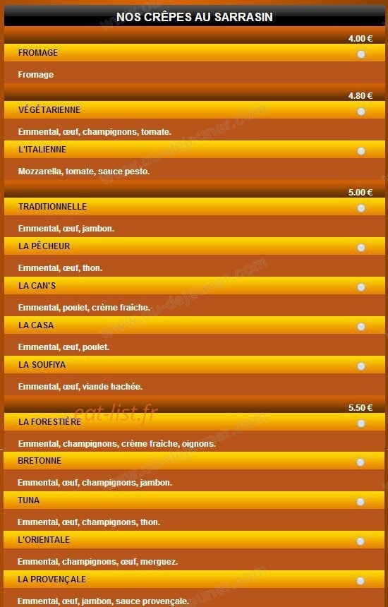 Best Crepe — carte page 2