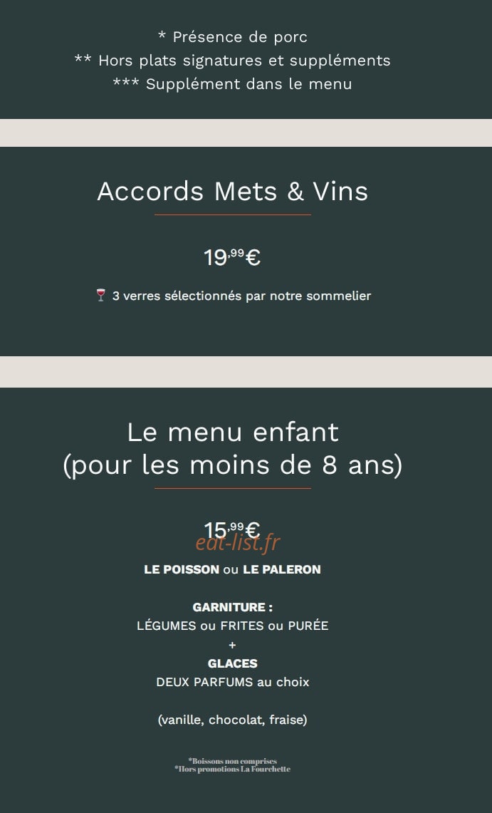Bistrot Pas Parisien — carte page 7
