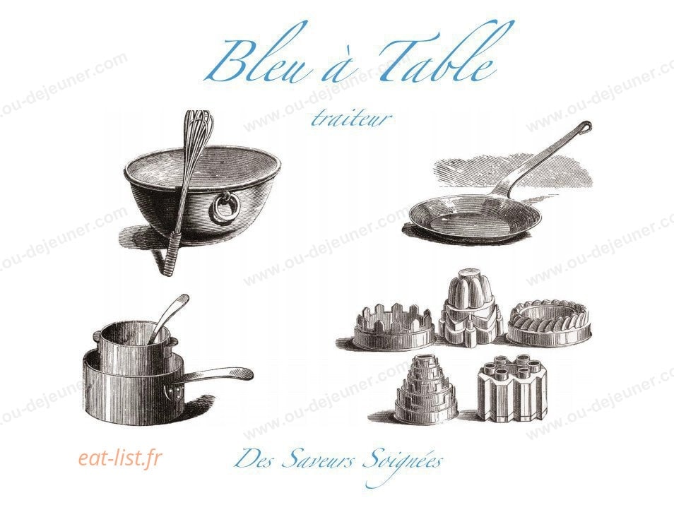 Bleu à Table — carte page 1