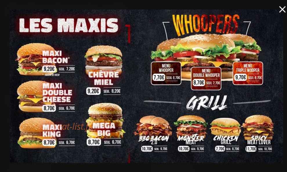 Burger House — carte page 2
