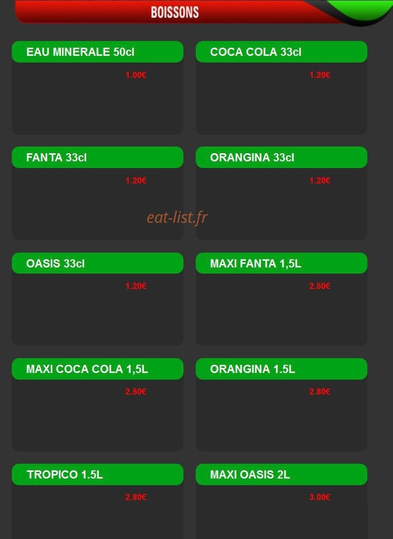 Caza Pizza — carte page 16