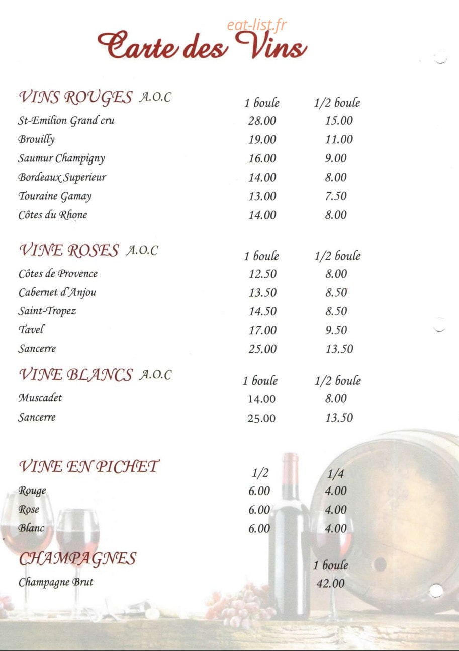 Chez Hua — carte page 15