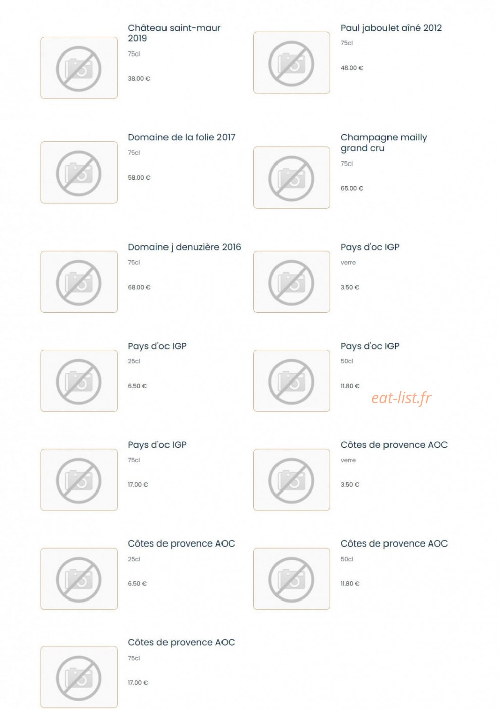 Chez Kimi — carte page 9