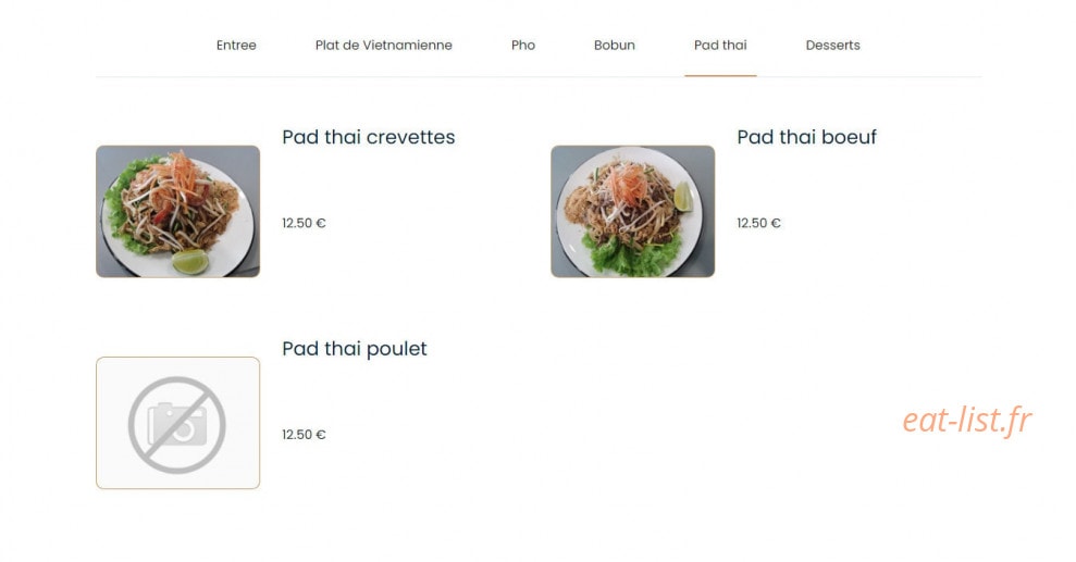 Chez Kimi — carte page 5