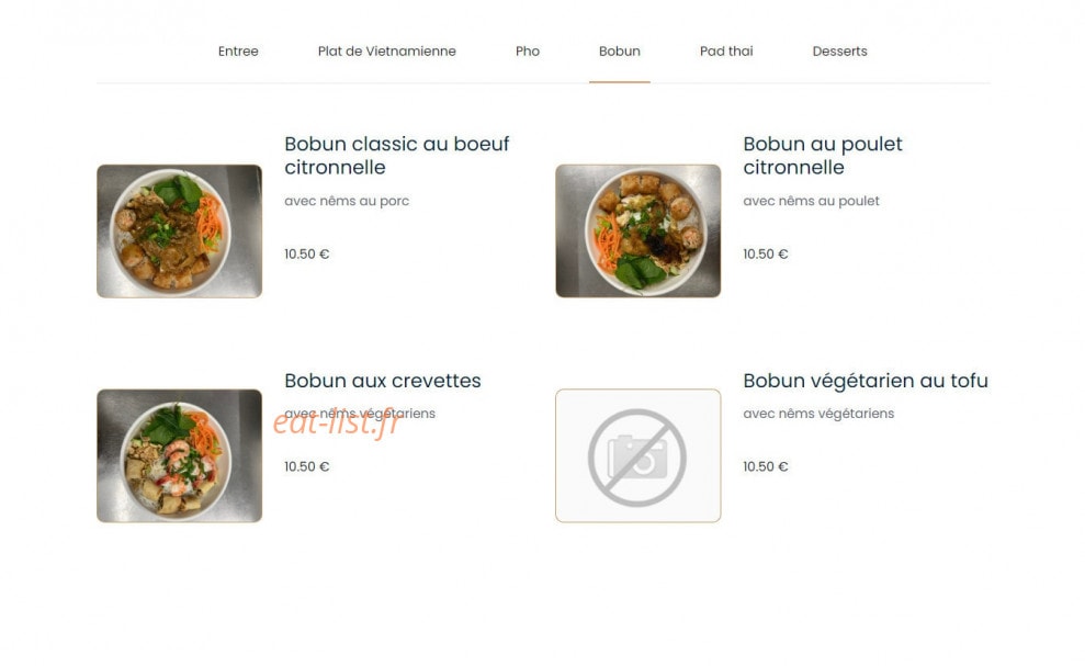 Chez Kimi — carte page 4