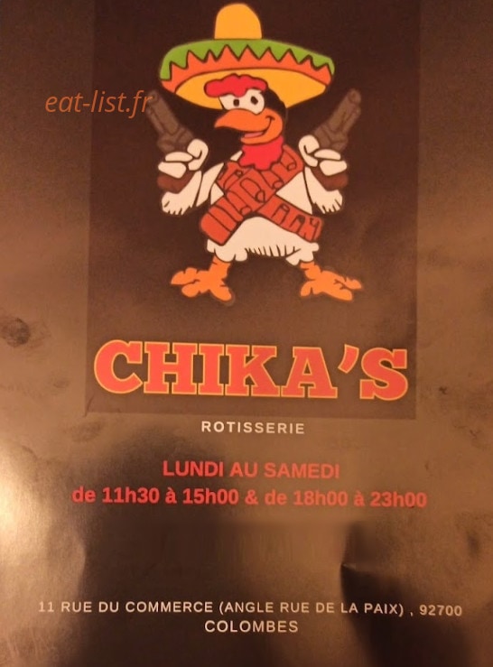 Chika’s — carte page 1
