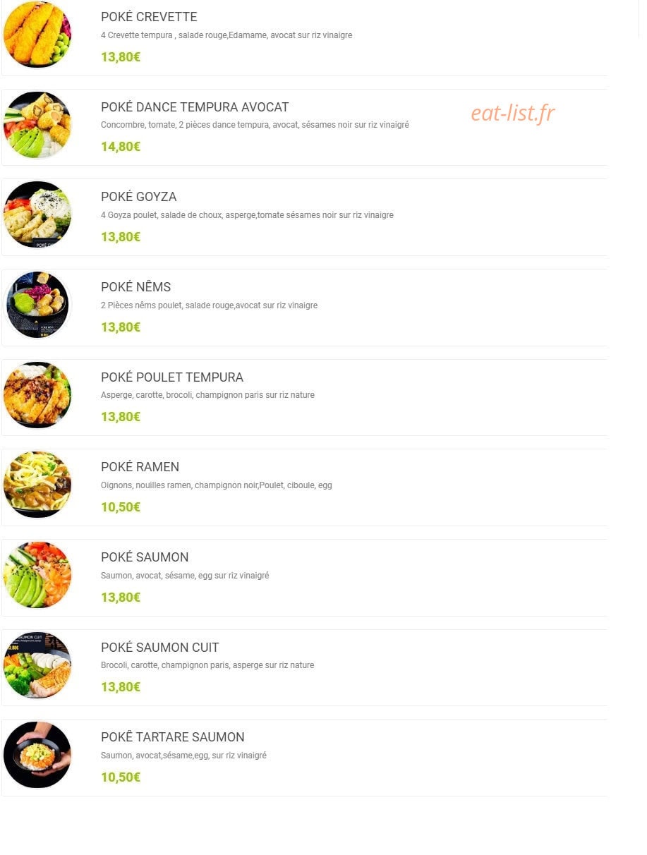 Dance Sushi — carte page 3