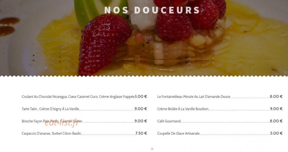 Ethik Bistronomie — carte page 3