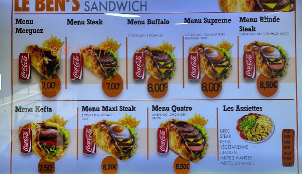 Le Ben's — carte page 2